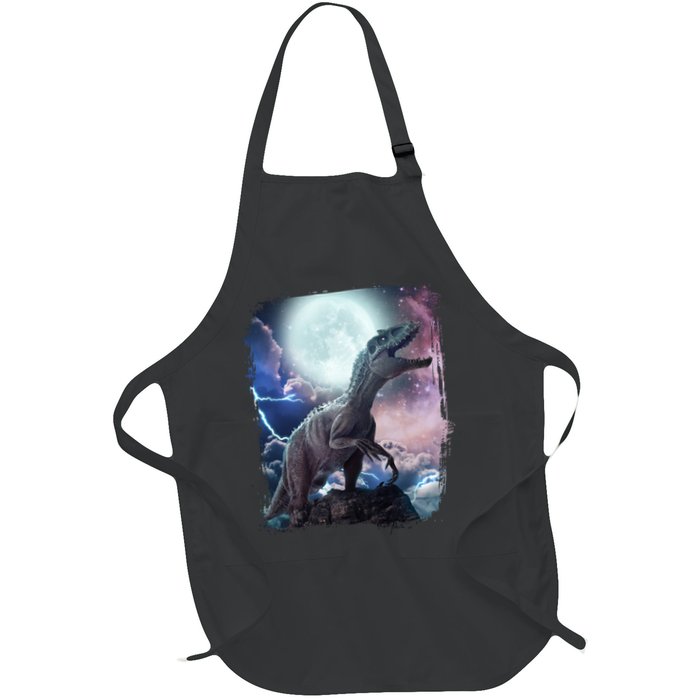 Lightning Moon Galaxy Trex Dinosaur Apron