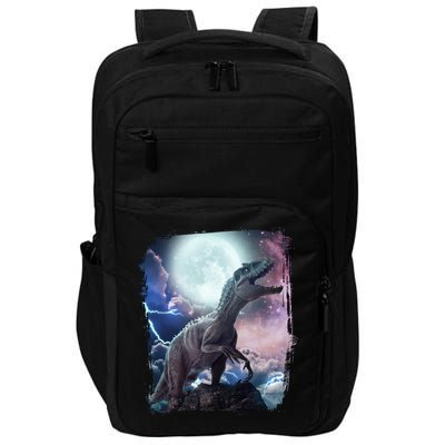 Lightning Moon Galaxy Trex Dinosaur Impact Tech Backpack