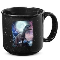 Lightning Moon Galaxy Trex Dinosaur 15oz Campfire Ceramic Mug