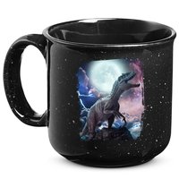 Lightning Moon Galaxy Trex Dinosaur 15oz Campfire Ceramic Mug
