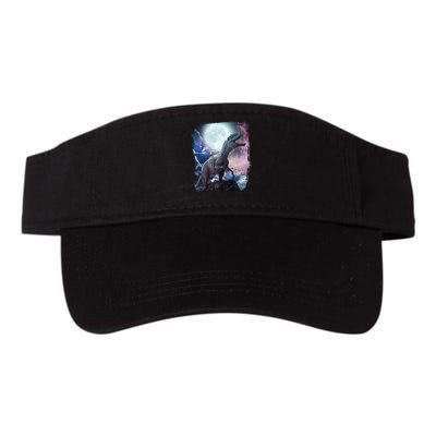 Lightning Moon Galaxy Trex Dinosaur Valucap Bio-Washed Visor