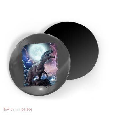 Lightning Moon Galaxy Trex Dinosaur Magnet
