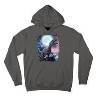 Lightning Moon Galaxy Trex Dinosaur Tall Hoodie