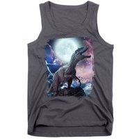 Lightning Moon Galaxy Trex Dinosaur Tank Top