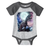 Lightning Moon Galaxy Trex Dinosaur Infant Baby Jersey Bodysuit