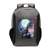 Lightning Moon Galaxy Trex Dinosaur Vector Backpack