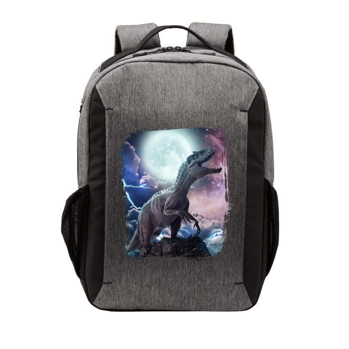 Lightning Moon Galaxy Trex Dinosaur Vector Backpack
