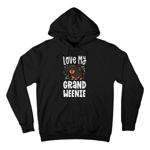 Love My Grand Weenie Dachshund Granddog Grandma Grandpa Hoodie