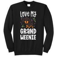 Love My Grand Weenie Dachshund Granddog Grandma Grandpa Sweatshirt