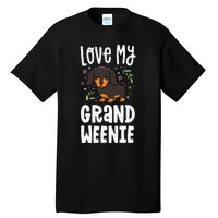 Love My Grand Weenie Dachshund Granddog Grandma Grandpa Tall T-Shirt