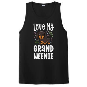 Love My Grand Weenie Dachshund Granddog Grandma Grandpa PosiCharge Competitor Tank