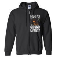 Love My Grand Weenie Dachshund Granddog Grandma Grandpa Full Zip Hoodie