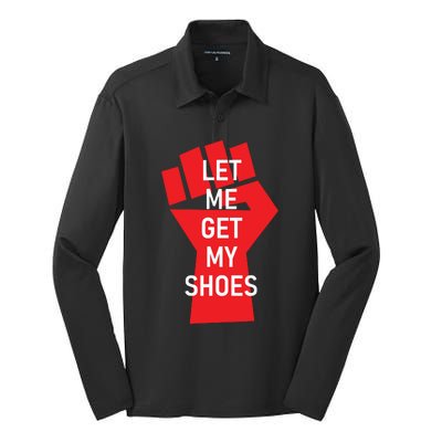 Let Me Get My Shoes Silk Touch Performance Long Sleeve Polo