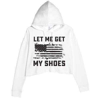 Let Me Get My Shoes Crop Fleece Hoodie