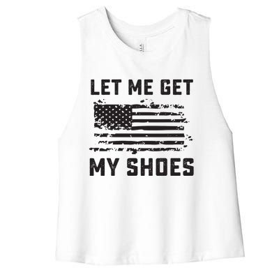 Let Me Get My Shoes Women's Racerback Cropped Tank