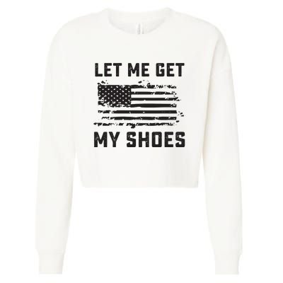 Let Me Get My Shoes Cropped Pullover Crew