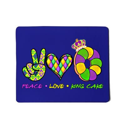 Let's Mardi Gras Love Y'all Celebrating Peace King Cake Funny Gift Mousepad