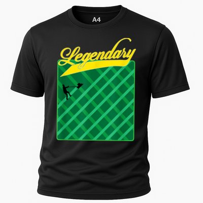 Lawn Mowing Grass Stripes Dad Shirt Funny Mow The Grass Performance Shirt
