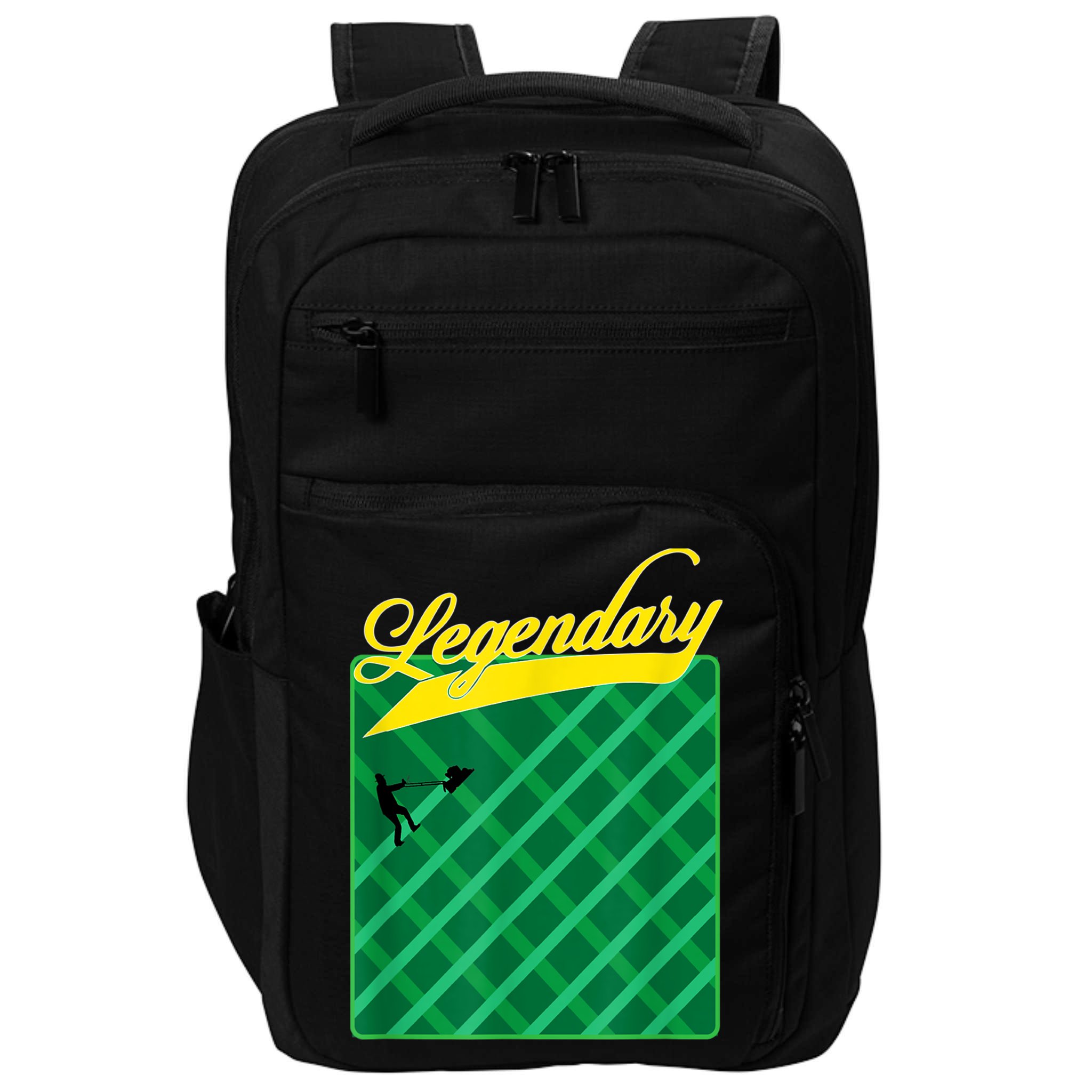 Lawn Mowing Grass Stripes Dad Shirt Funny Mow The Grass Impact Tech Backpack
