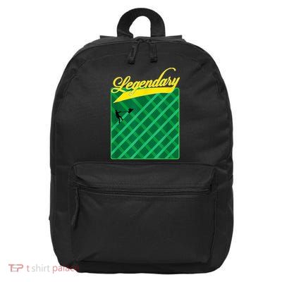 Lawn Mowing Grass Stripes Dad Shirt Funny Mow The Grass 16 in Basic Backpack