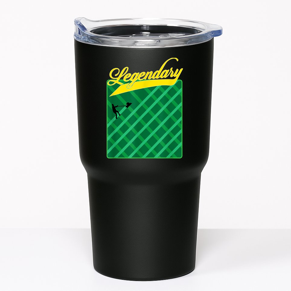 Lawn Mowing Grass Stripes Dad Shirt Funny Mow The Grass Tumbler