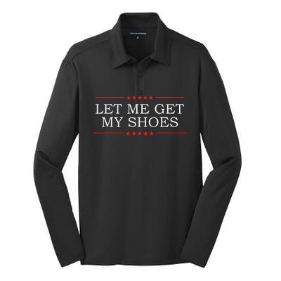 Let Me Get My Shoes Silk Touch Performance Long Sleeve Polo