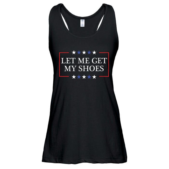 Let Me Get My Shoes Funny Trump Quote Butler Statement Usa Ladies Essential Flowy Tank