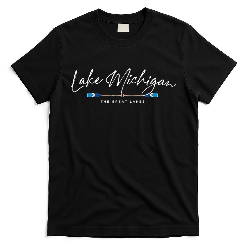 Lake Michigan Great Lakes Oars Graphic T-Shirt