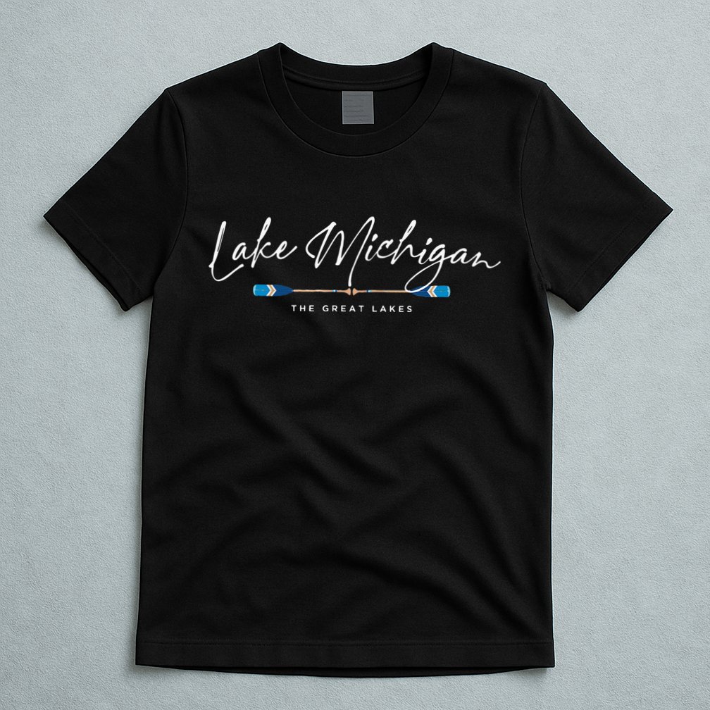 Lake Michigan Great Lakes Oars Graphic T-Shirt