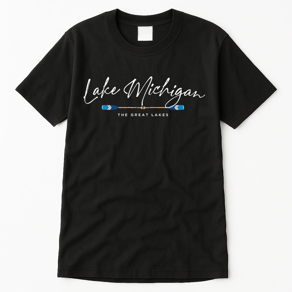 Lake Michigan Great Lakes Oars Graphic Tall T-Shirt