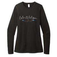 Lake Michigan Great Lakes Oars Graphic Womens CVC Long Sleeve Shirt