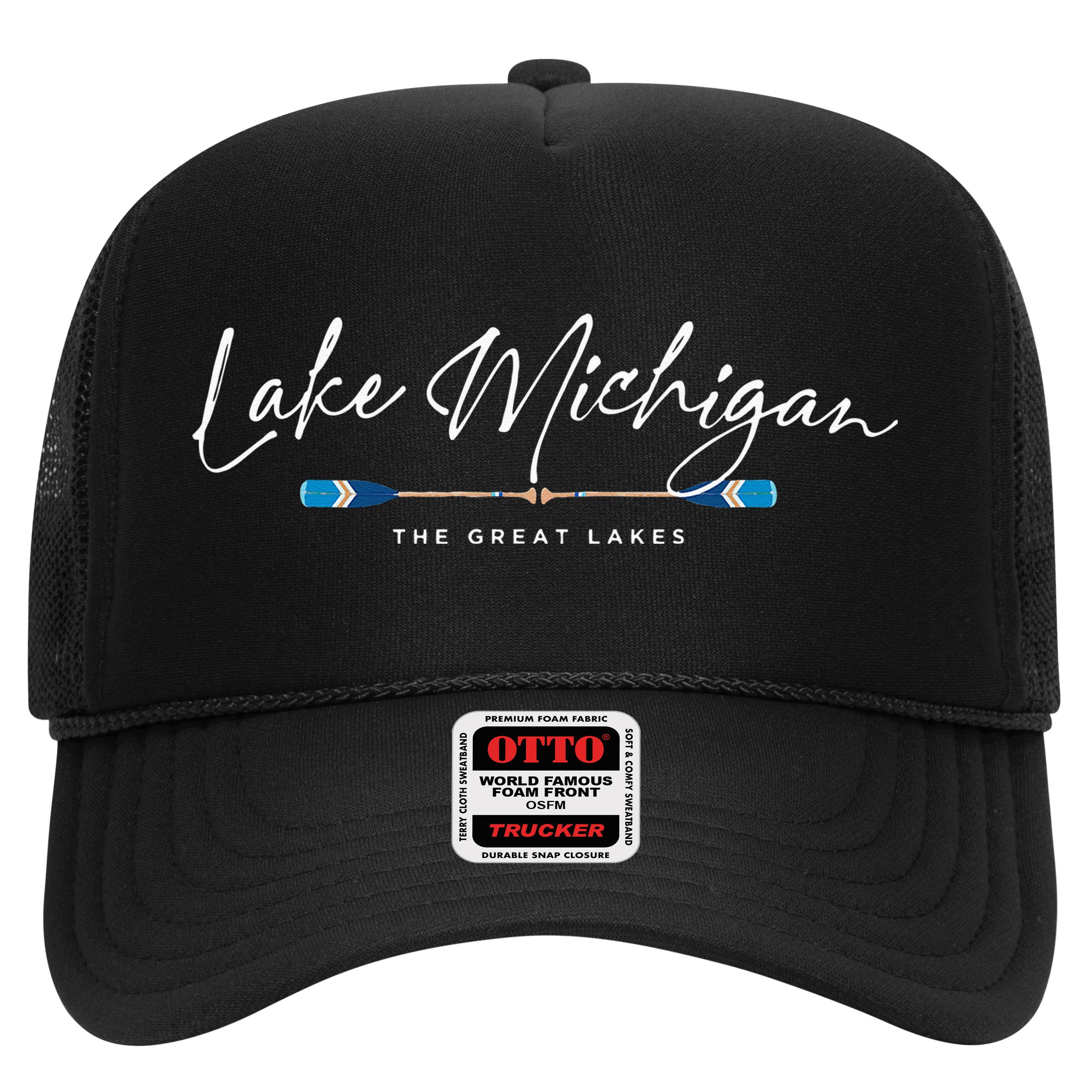 Lake Michigan Great Lakes Oars Graphic Hat