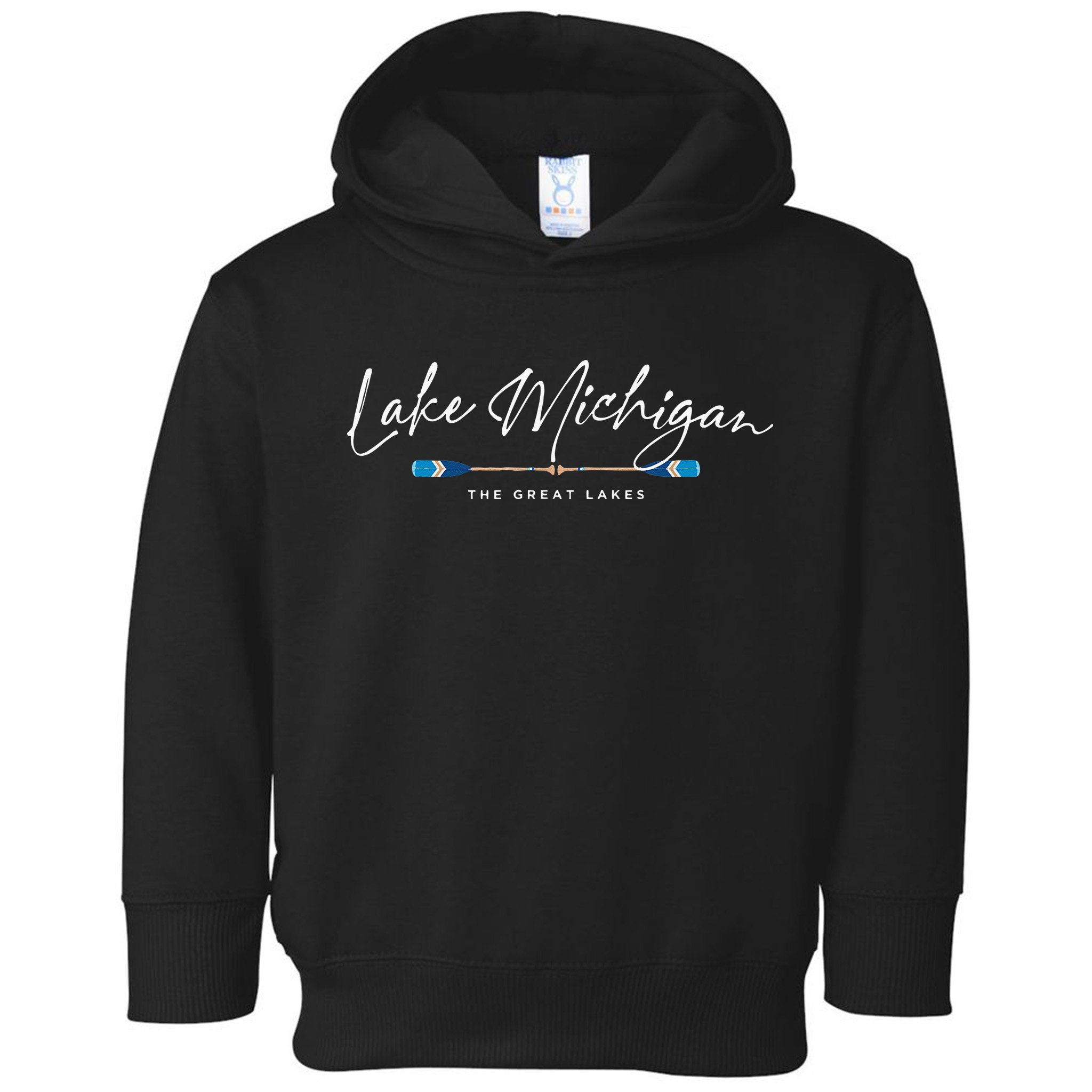 Lake Michigan Great Lakes Oars Graphic Toddler Hoodie