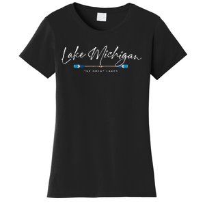 Lake Michigan Great Lakes Oars Graphic Women's T-Shirt