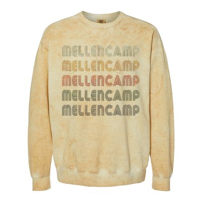 Love Mellencamp Grunge Vintage Black Mellencamp Colorblast Crewneck Sweatshirt