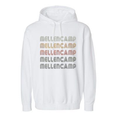 Love Mellencamp Grunge Vintage Black Mellencamp Garment-Dyed Fleece Hoodie