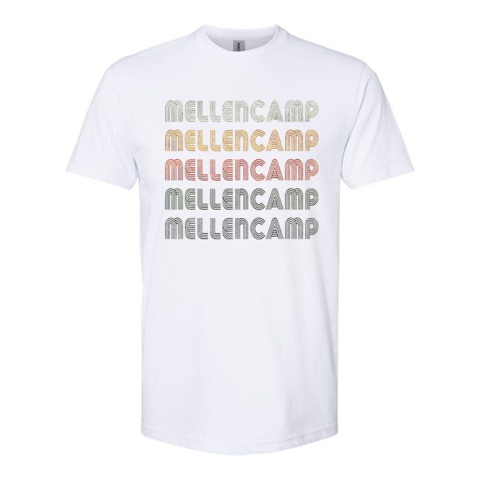 Love Mellencamp Grunge Vintage Black Mellencamp Softstyle CVC T-Shirt