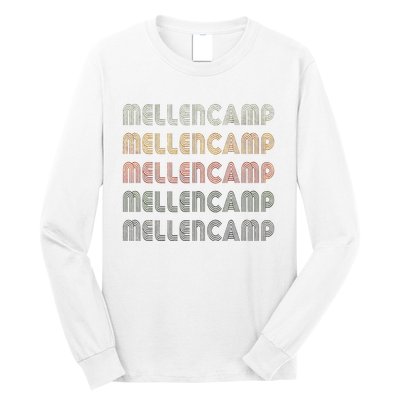 Love Mellencamp Grunge Vintage Black Mellencamp Long Sleeve Shirt