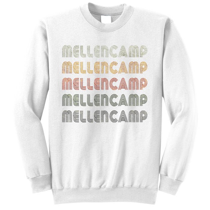 Love Mellencamp Grunge Vintage Black Mellencamp Sweatshirt