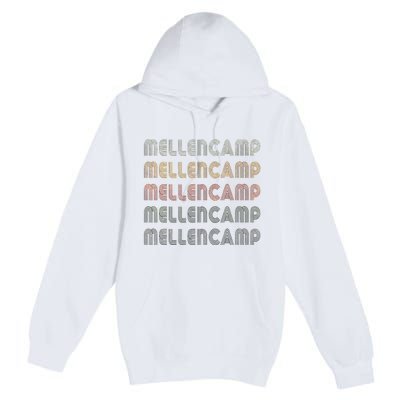 Love Mellencamp Grunge Vintage Black Mellencamp Premium Pullover Hoodie