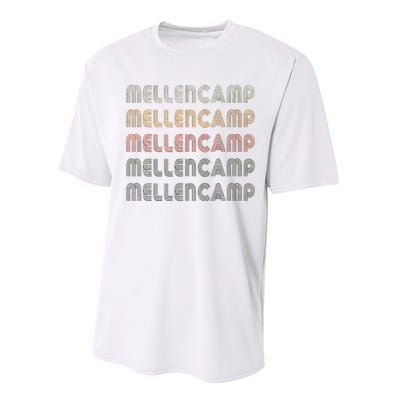 Love Mellencamp Grunge Vintage Black Mellencamp Performance Sprint T-Shirt