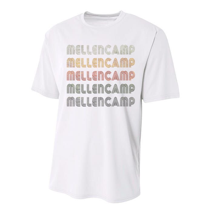 Love Mellencamp Grunge Vintage Black Mellencamp Performance Sprint T-Shirt