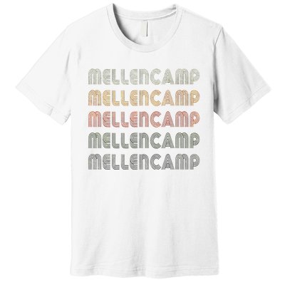 Love Mellencamp Grunge Vintage Black Mellencamp Premium T-Shirt