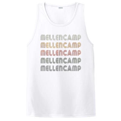 Love Mellencamp Grunge Vintage Black Mellencamp PosiCharge Competitor Tank