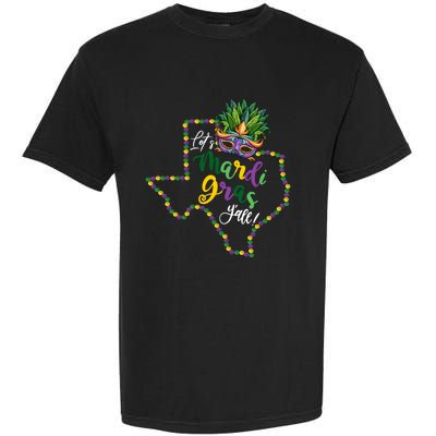 LetS Mardi Gras YAll Texas Souvenir Gift Garment-Dyed Heavyweight T-Shirt