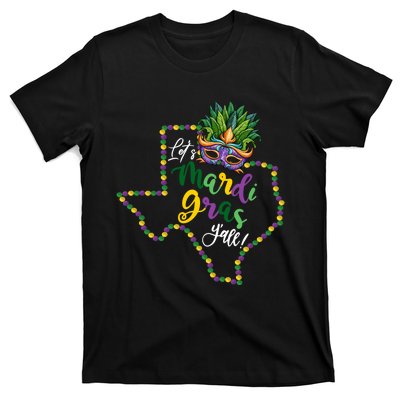 LetS Mardi Gras YAll Texas Souvenir Gift T-Shirt