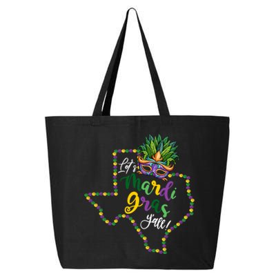 LetS Mardi Gras YAll Texas Souvenir Gift 25L Jumbo Tote