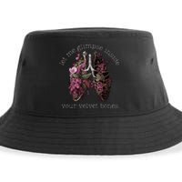 Let Me Glimpse Inside Your Velvet Bones Lung Wildflowers Sustainable Bucket Hat