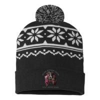 Let Me Glimpse Inside Your Velvet Bones Lung Wildflowers USA-Made Snowflake Beanie