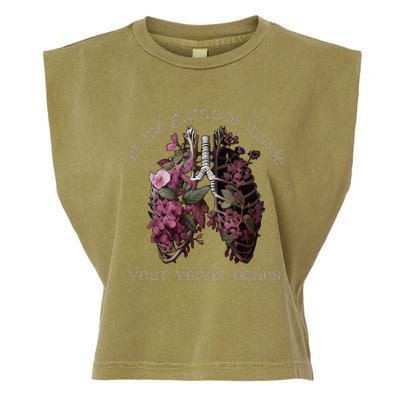 Let Me Glimpse Inside Your Velvet Bones Lung Wildflowers Garment-Dyed Women's Muscle Tee